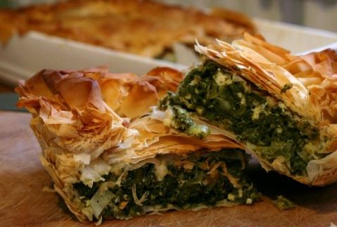 Feta filo pie