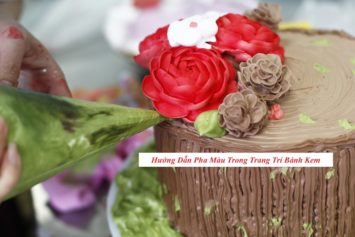 Hướng dẫn cách pha màu nước trong trang trí bánh kem