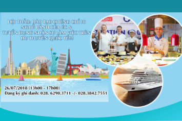 HỘI THẢO: ĐÀO TẠO CHỨNG CHỈ III NGHỀ BÁNH CỦA ÚC VÀ TUYỂN DỤNG NHÂN SỰ LÀM VIỆC TRÊN DU THUYỀN QUỐC TẾ